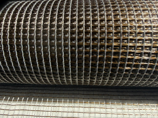 Basaltfibernät 110 g/m², polymerbeläggning, 7x6 mm, bredd 1 m, rulle 50 m²